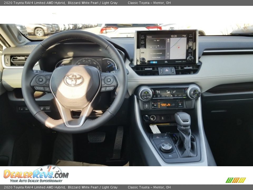 2020 Toyota RAV4 Limited AWD Hybrid Blizzard White Pearl / Light Gray Photo #4