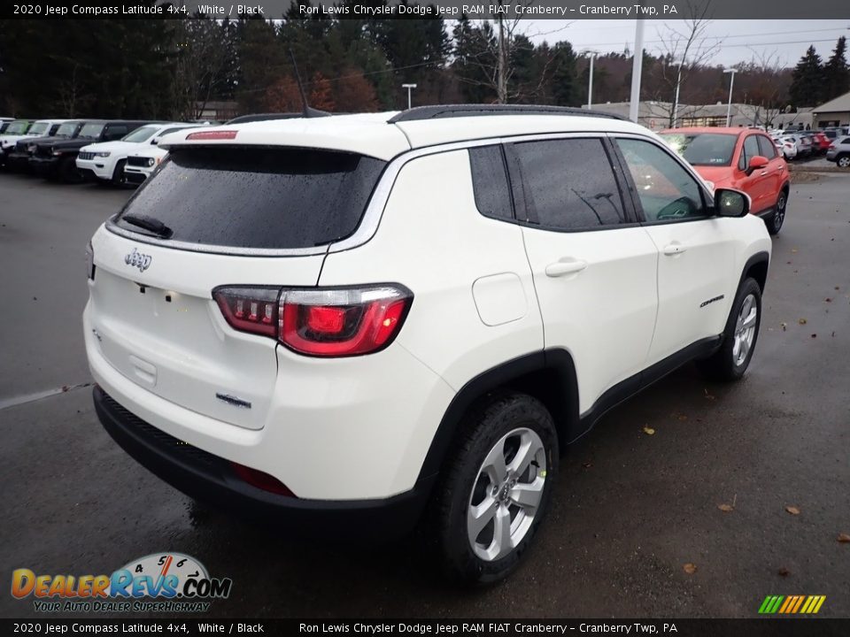 2020 Jeep Compass Latitude 4x4 White / Black Photo #5