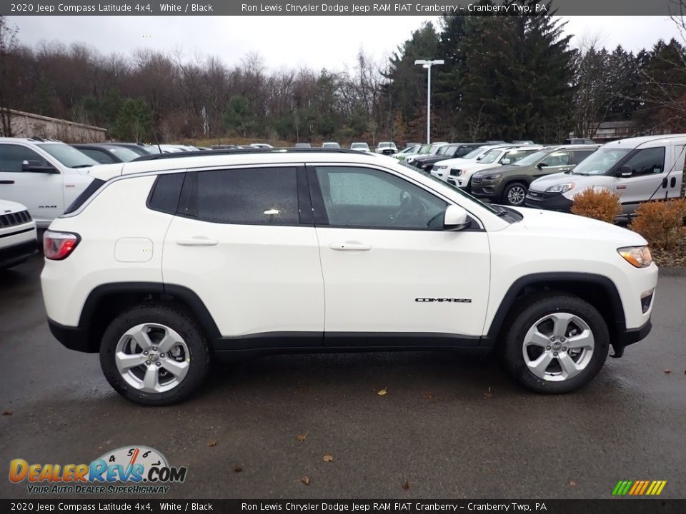 2020 Jeep Compass Latitude 4x4 White / Black Photo #6