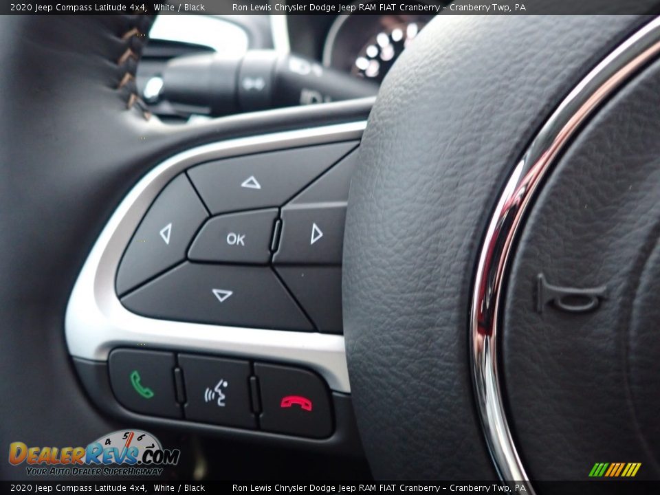2020 Jeep Compass Latitude 4x4 White / Black Photo #20