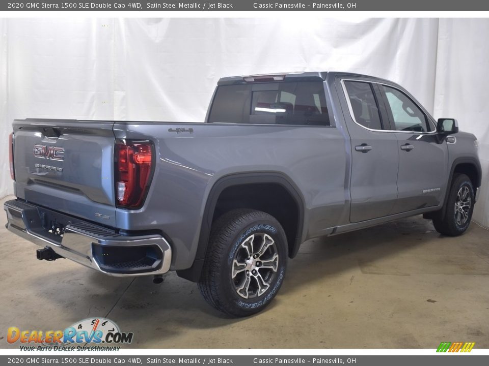 2020 GMC Sierra 1500 SLE Double Cab 4WD Satin Steel Metallic / Jet Black Photo #8