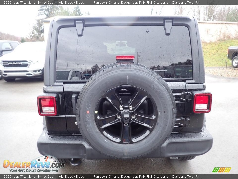 2020 Jeep Wrangler Unlimited Sport 4x4 Black / Black Photo #4