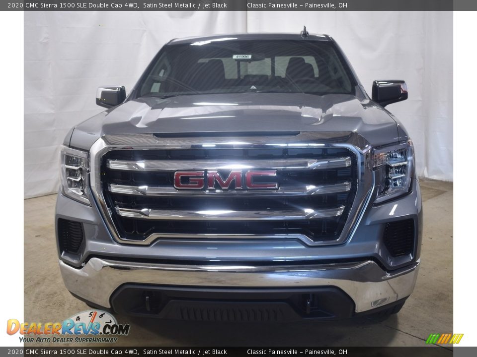 2020 GMC Sierra 1500 SLE Double Cab 4WD Satin Steel Metallic / Jet Black Photo #10