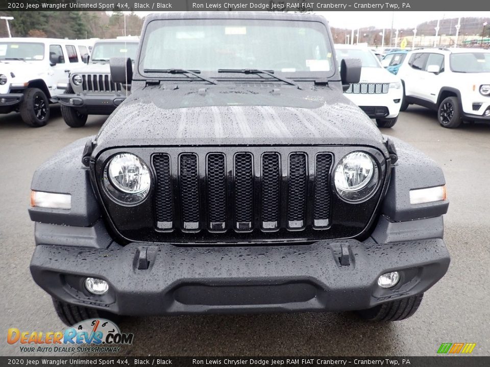 2020 Jeep Wrangler Unlimited Sport 4x4 Black / Black Photo #8