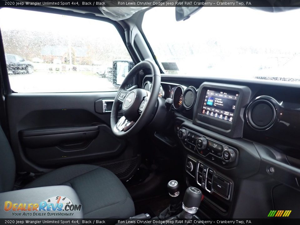 2020 Jeep Wrangler Unlimited Sport 4x4 Black / Black Photo #11