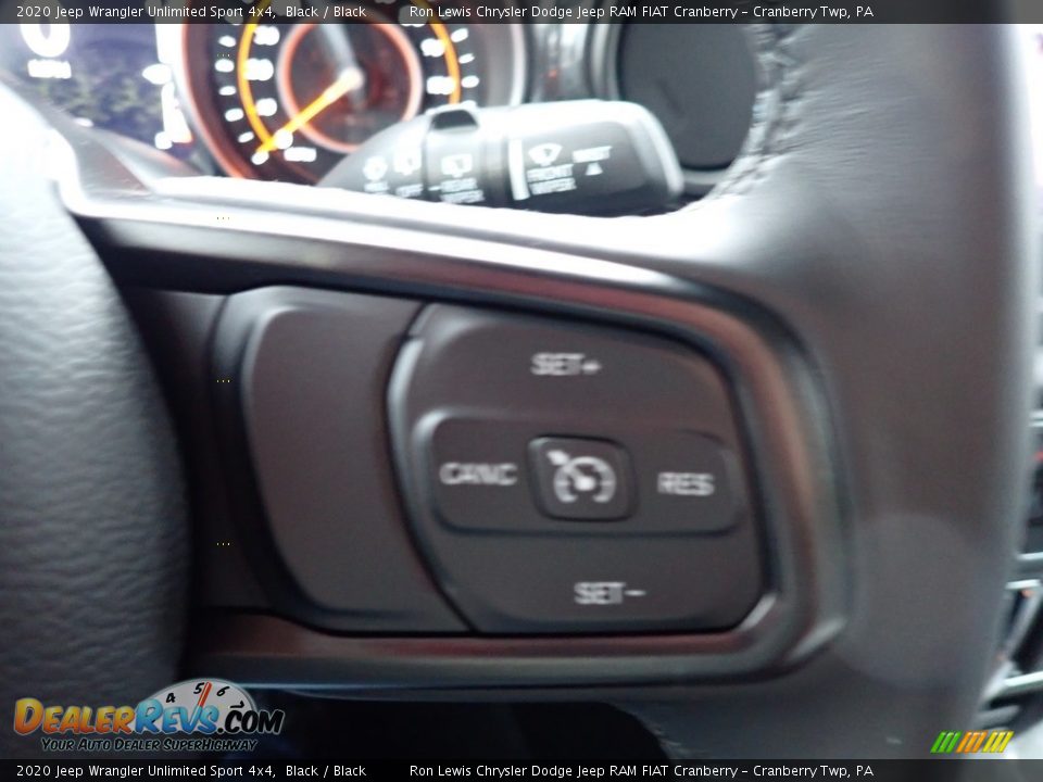 2020 Jeep Wrangler Unlimited Sport 4x4 Black / Black Photo #18