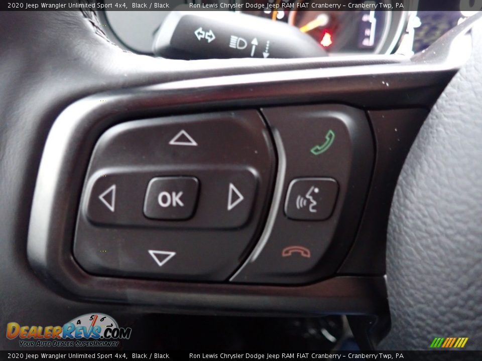 2020 Jeep Wrangler Unlimited Sport 4x4 Black / Black Photo #19