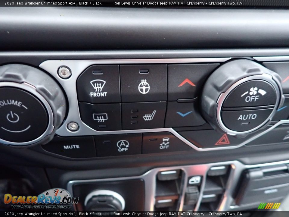 2020 Jeep Wrangler Unlimited Sport 4x4 Black / Black Photo #20
