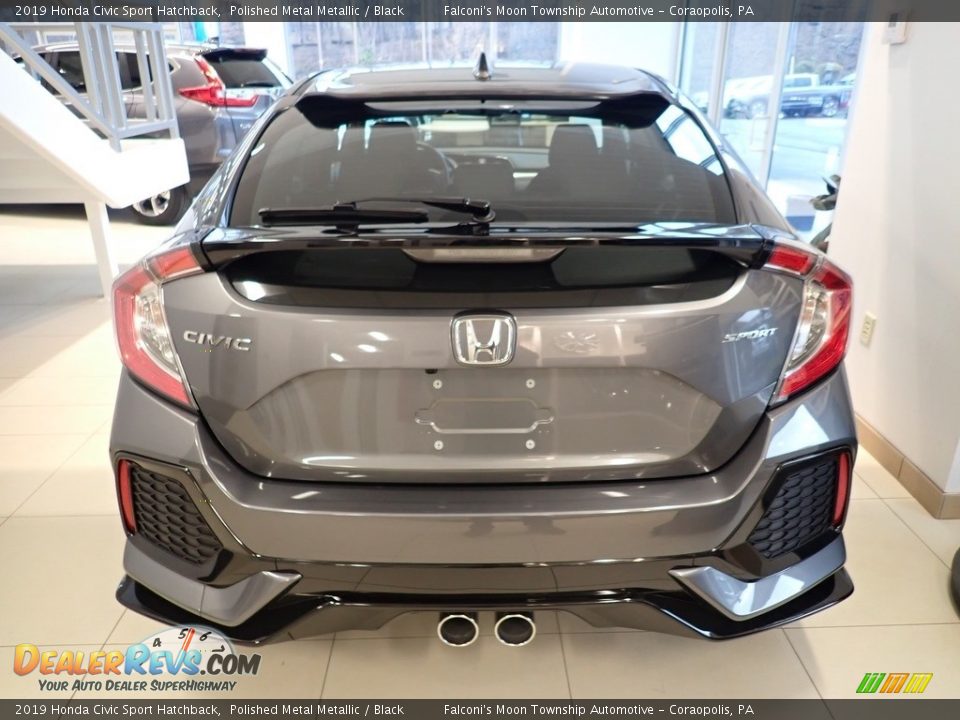 2019 Honda Civic Sport Hatchback Polished Metal Metallic / Black Photo #4