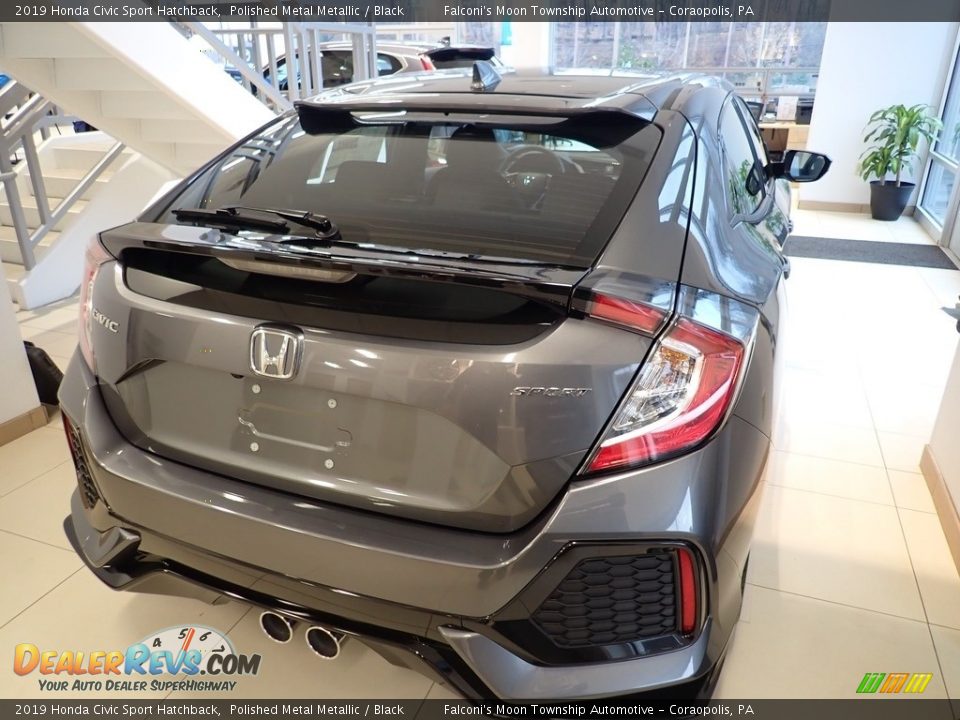 2019 Honda Civic Sport Hatchback Polished Metal Metallic / Black Photo #5