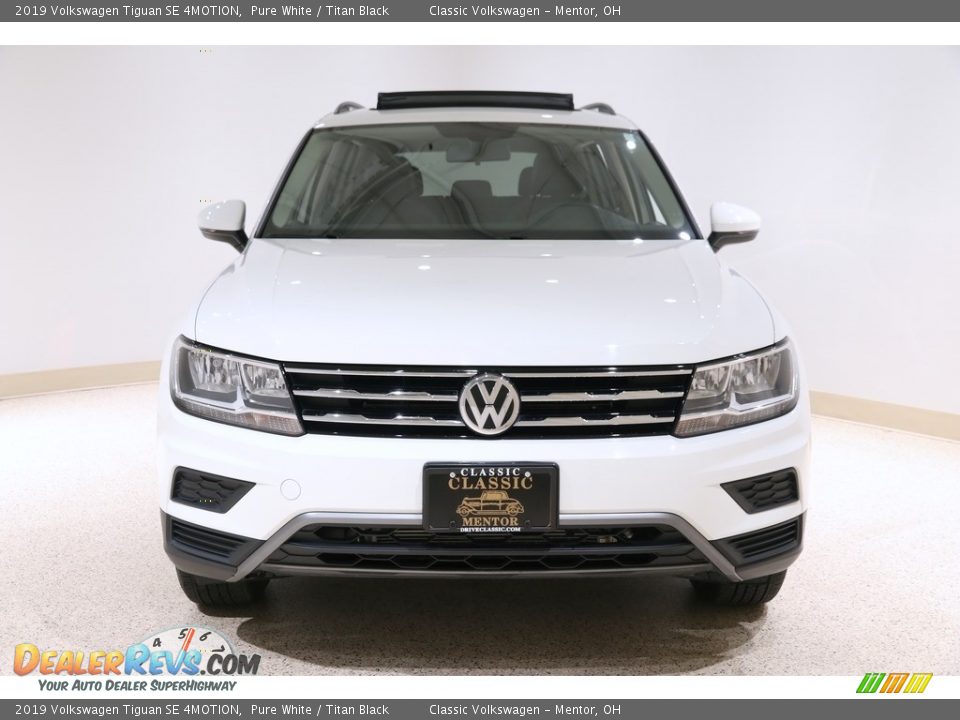2019 Volkswagen Tiguan SE 4MOTION Pure White / Titan Black Photo #2