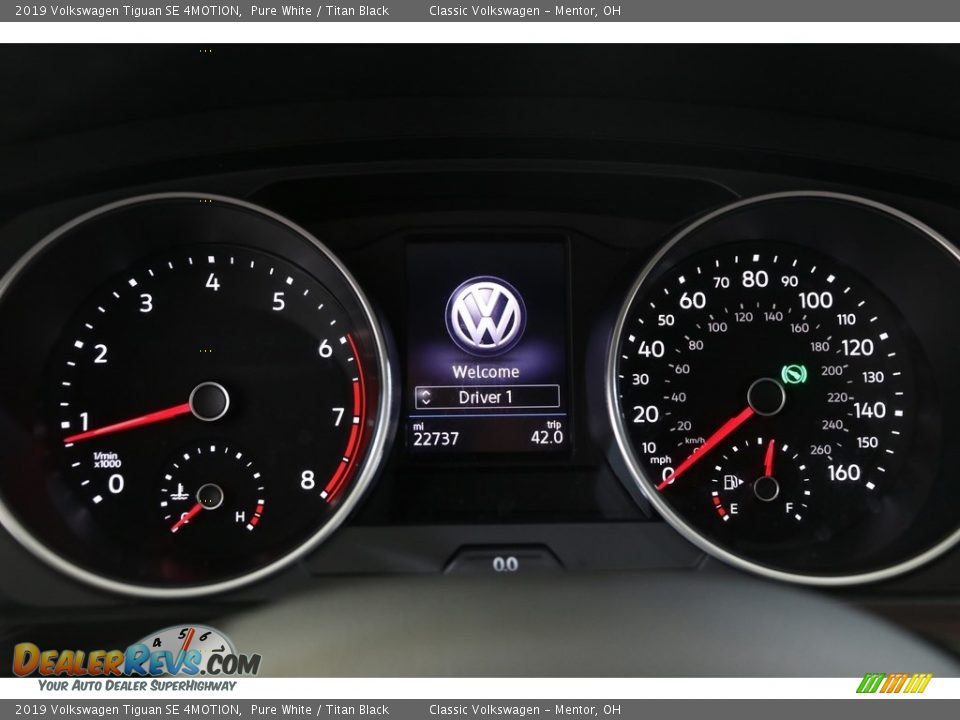 2019 Volkswagen Tiguan SE 4MOTION Gauges Photo #7