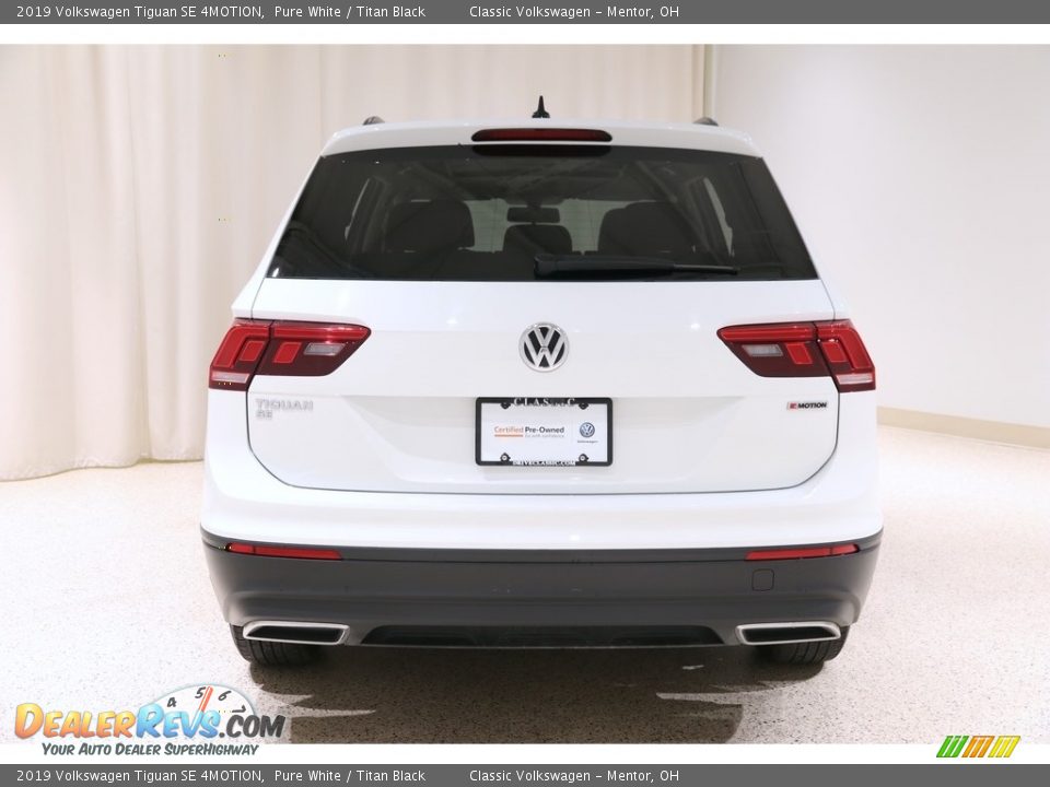 2019 Volkswagen Tiguan SE 4MOTION Pure White / Titan Black Photo #16