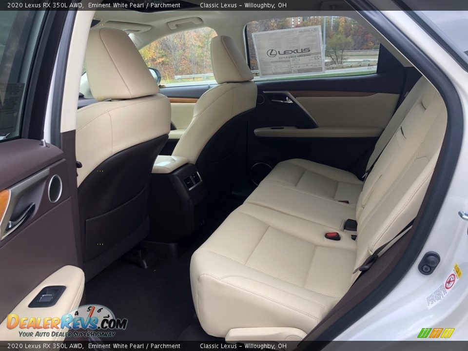 Rear Seat of 2020 Lexus RX 350L AWD Photo #3