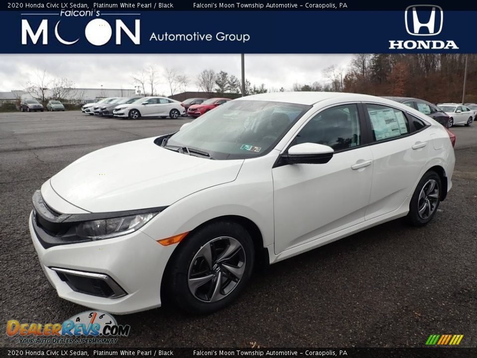 2020 Honda Civic LX Sedan Platinum White Pearl / Black Photo #1