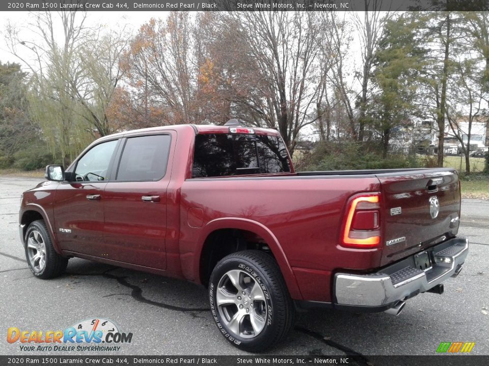 2020 Ram 1500 Laramie Crew Cab 4x4 Delmonico Red Pearl / Black Photo #8