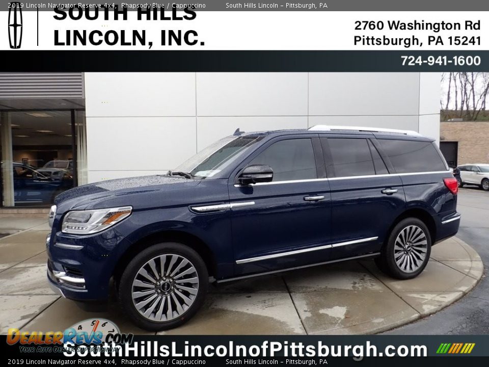 2019 Lincoln Navigator Reserve 4x4 Rhapsody Blue / Cappuccino Photo #1