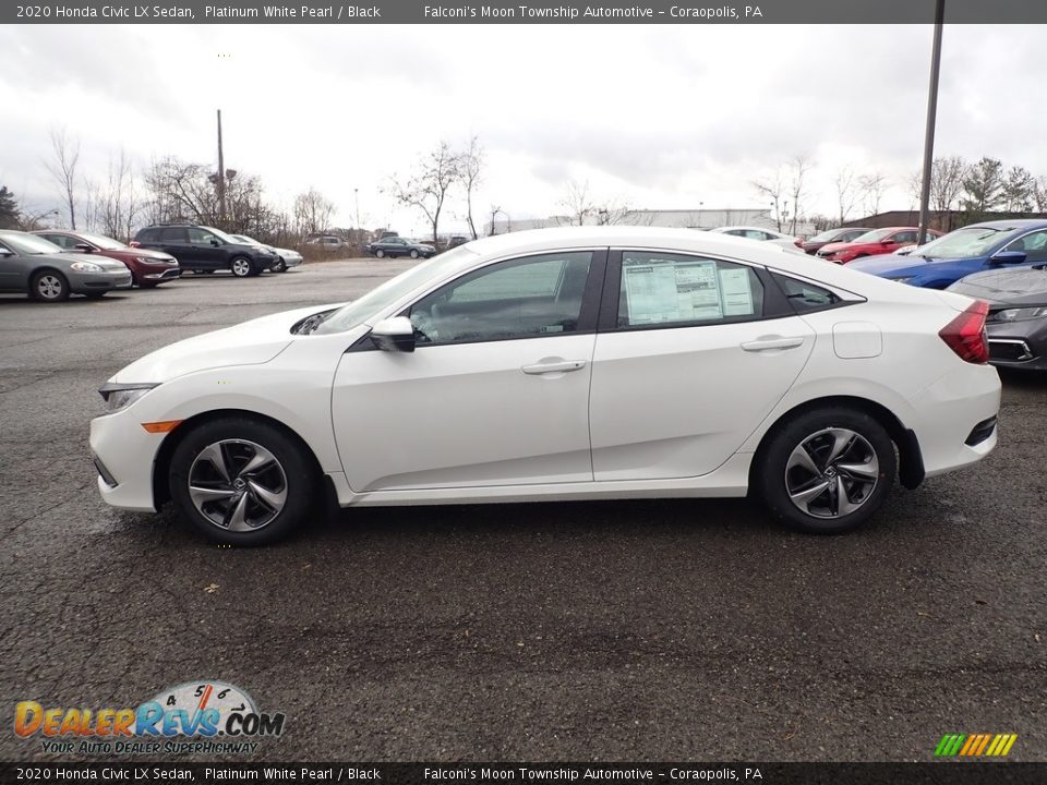 Platinum White Pearl 2020 Honda Civic LX Sedan Photo #2