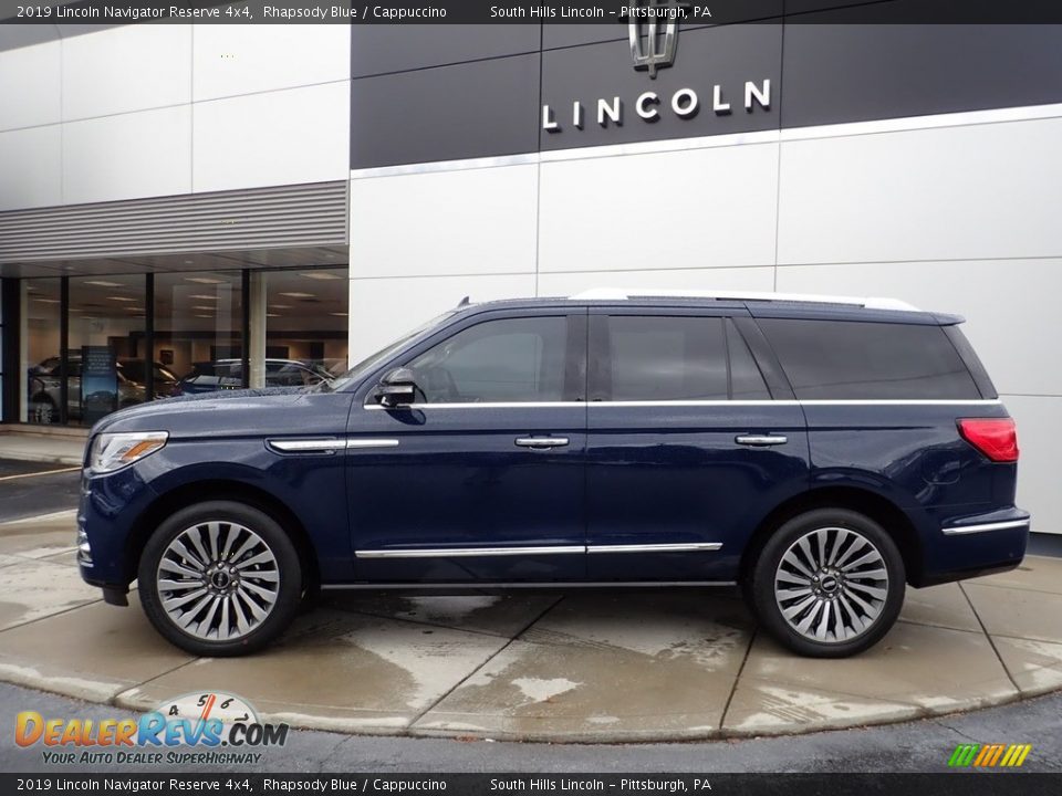 2019 Lincoln Navigator Reserve 4x4 Rhapsody Blue / Cappuccino Photo #2