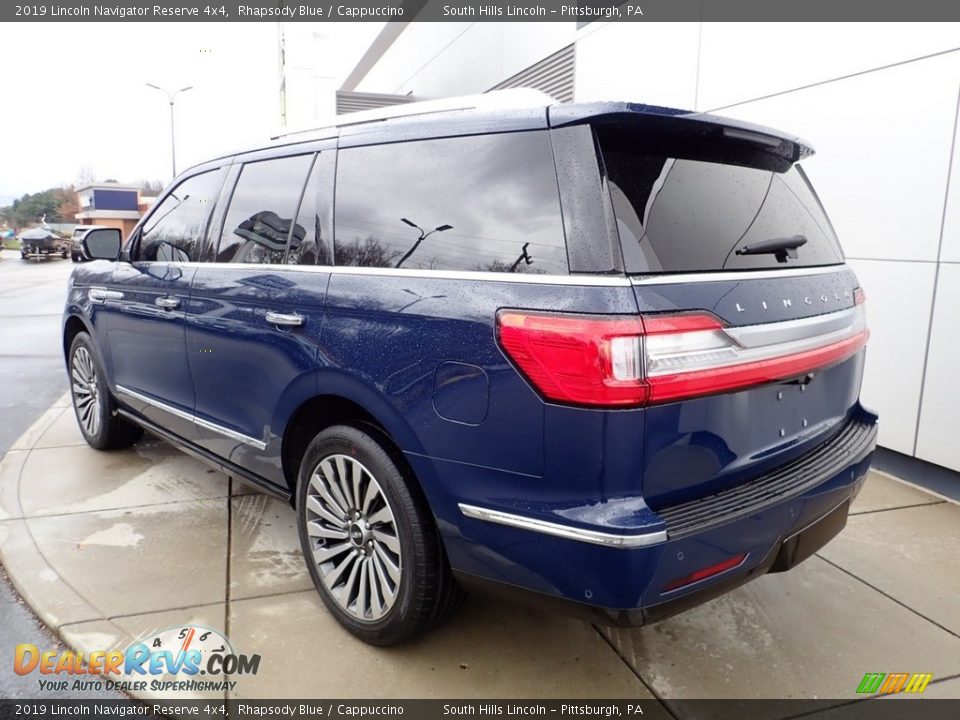 2019 Lincoln Navigator Reserve 4x4 Rhapsody Blue / Cappuccino Photo #3