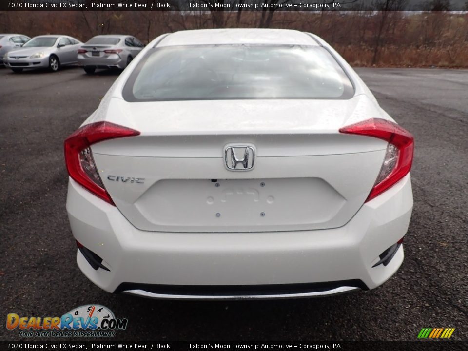 2020 Honda Civic LX Sedan Platinum White Pearl / Black Photo #4