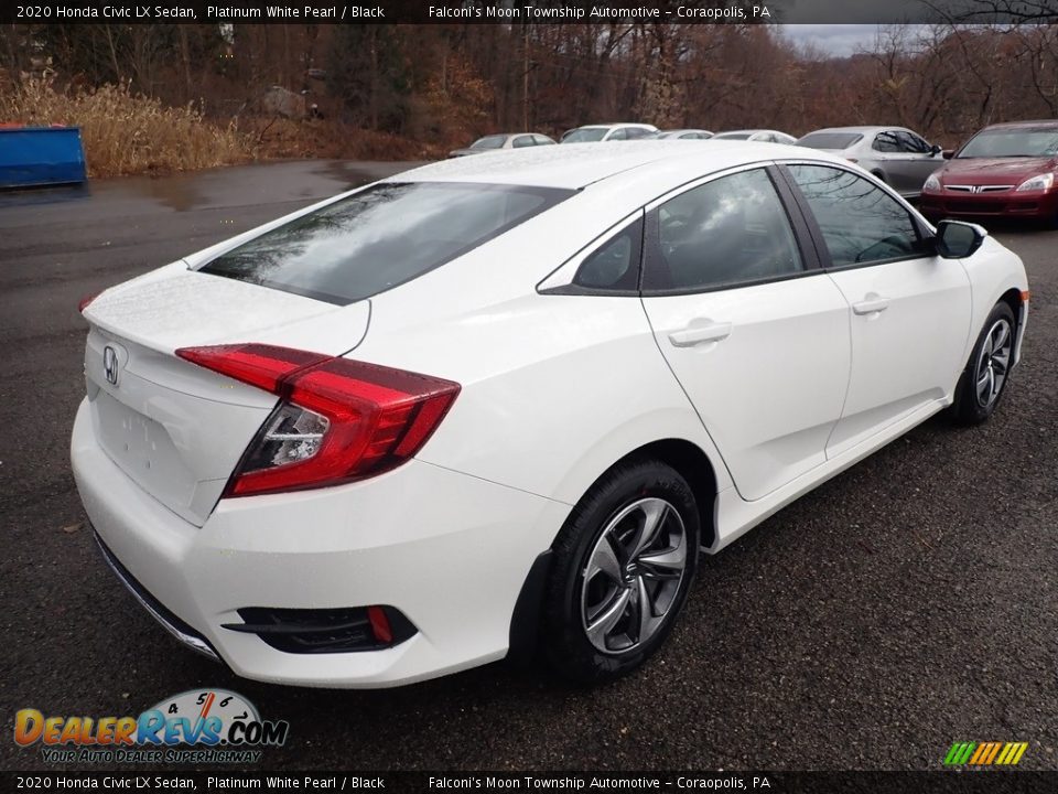2020 Honda Civic LX Sedan Platinum White Pearl / Black Photo #5