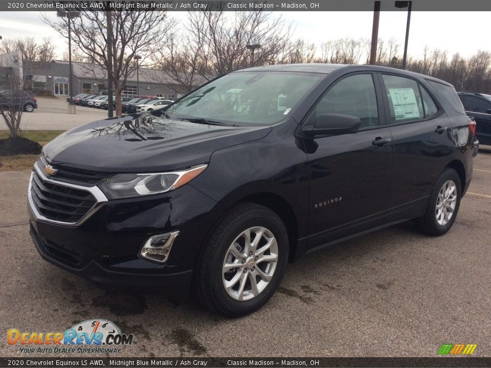 2020 Chevrolet Equinox LS AWD Midnight Blue Metallic / Ash Gray Photo #5