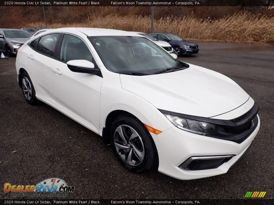Front 3/4 View of 2020 Honda Civic LX Sedan Photo #6