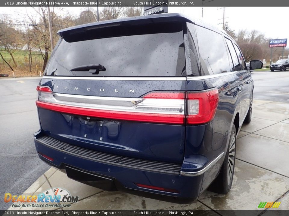 2019 Lincoln Navigator Reserve 4x4 Rhapsody Blue / Cappuccino Photo #6