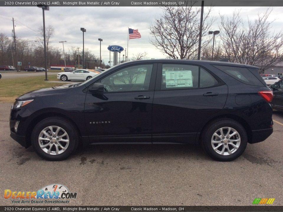 2020 Chevrolet Equinox LS AWD Midnight Blue Metallic / Ash Gray Photo #6