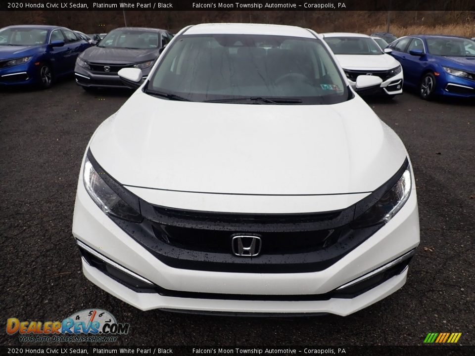 2020 Honda Civic LX Sedan Platinum White Pearl / Black Photo #7