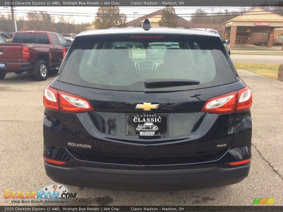 2020 Chevrolet Equinox LS AWD Midnight Blue Metallic / Ash Gray Photo #8