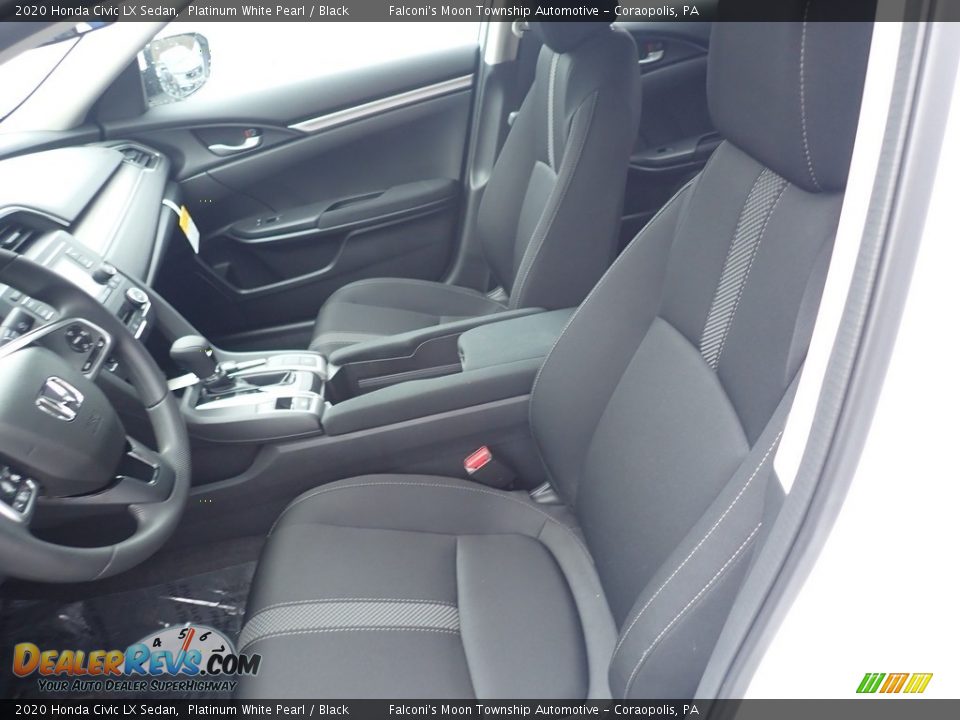 2020 Honda Civic LX Sedan Platinum White Pearl / Black Photo #9