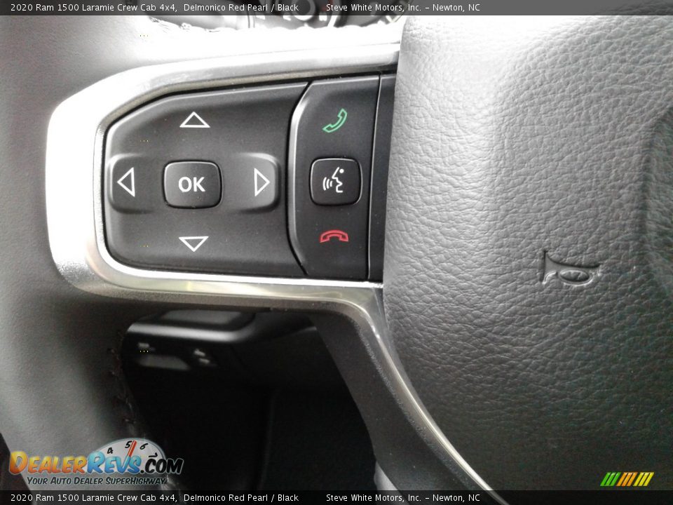 2020 Ram 1500 Laramie Crew Cab 4x4 Delmonico Red Pearl / Black Photo #17