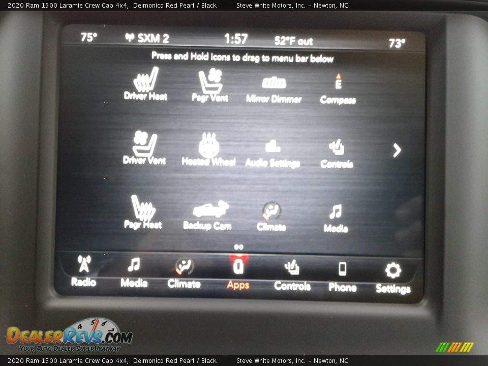 2020 Ram 1500 Laramie Crew Cab 4x4 Delmonico Red Pearl / Black Photo #25