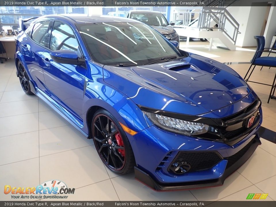 Front 3/4 View of 2019 Honda Civic Type R Photo #7
