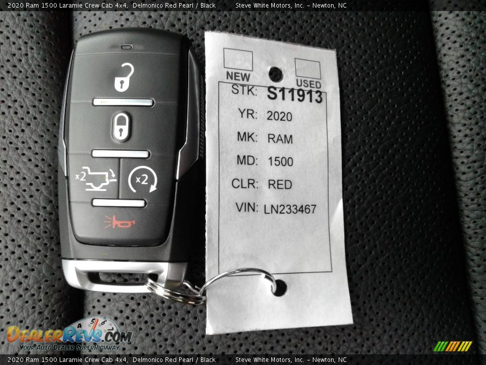 2020 Ram 1500 Laramie Crew Cab 4x4 Delmonico Red Pearl / Black Photo #30