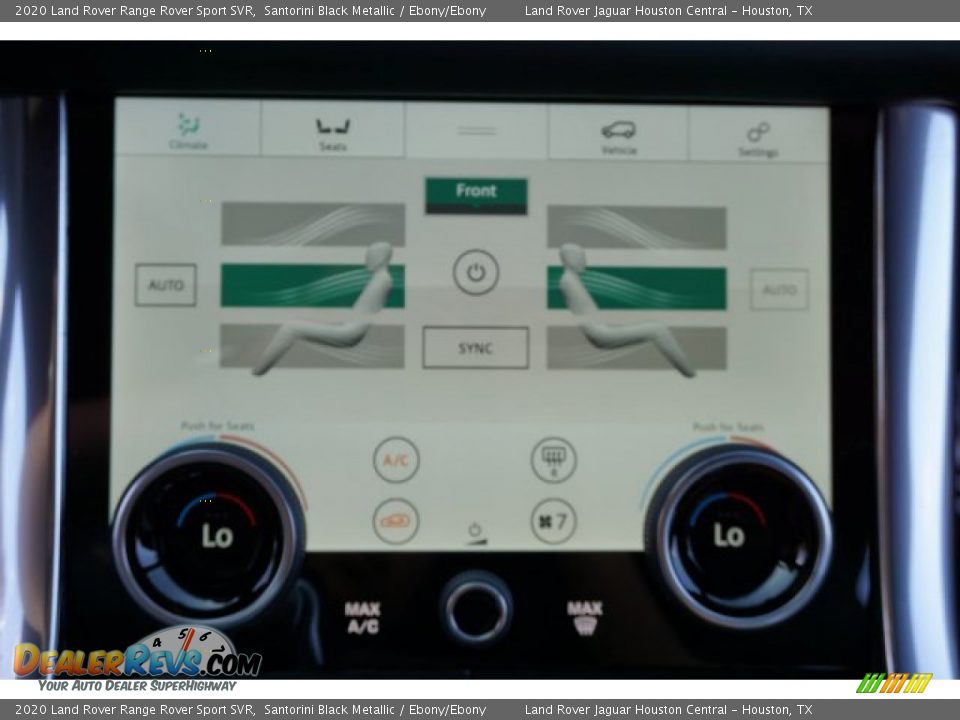 2020 Land Rover Range Rover Sport SVR Santorini Black Metallic / Ebony/Ebony Photo #16