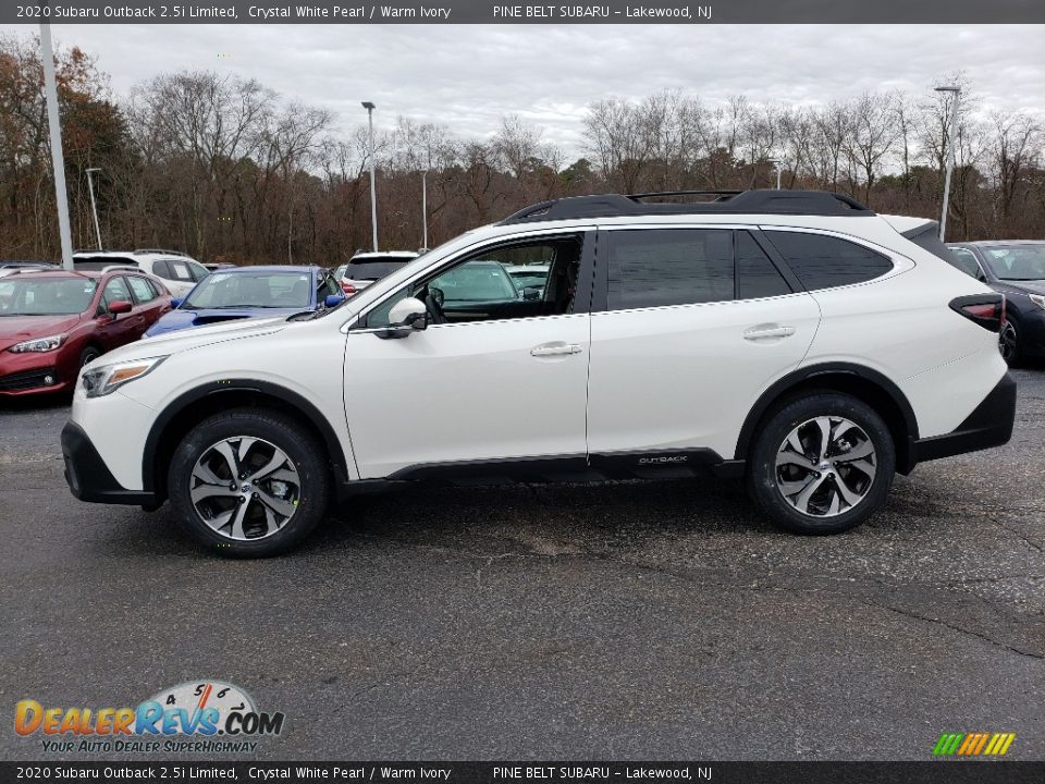2020 Subaru Outback 2.5i Limited Crystal White Pearl / Warm Ivory Photo #3