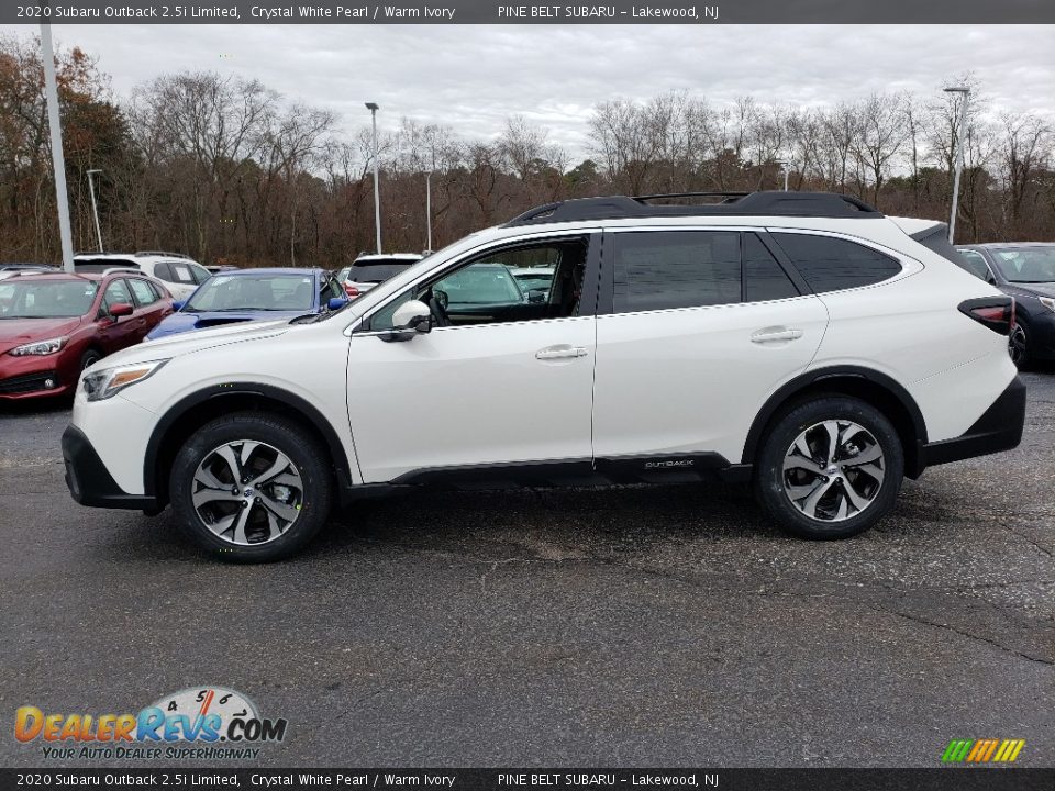 2020 Subaru Outback 2.5i Limited Crystal White Pearl / Warm Ivory Photo #3