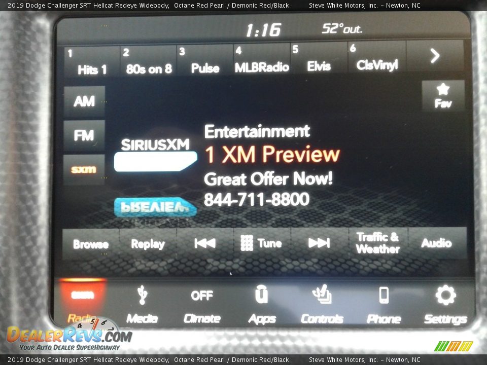 2019 Dodge Challenger SRT Hellcat Redeye Widebody Octane Red Pearl / Demonic Red/Black Photo #20