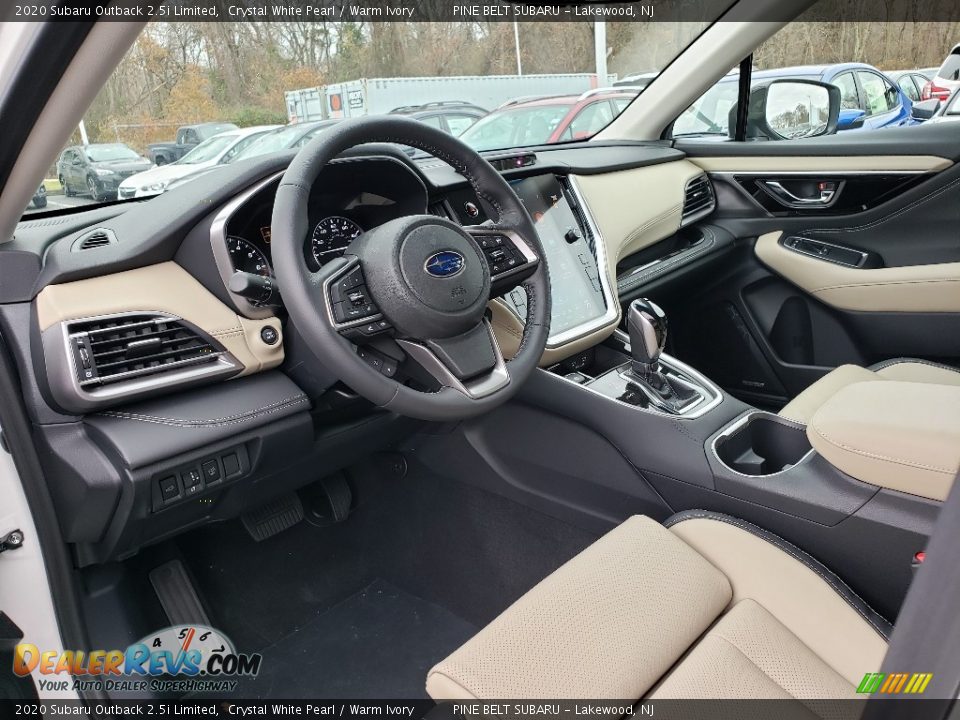 Warm Ivory Interior - 2020 Subaru Outback 2.5i Limited Photo #7