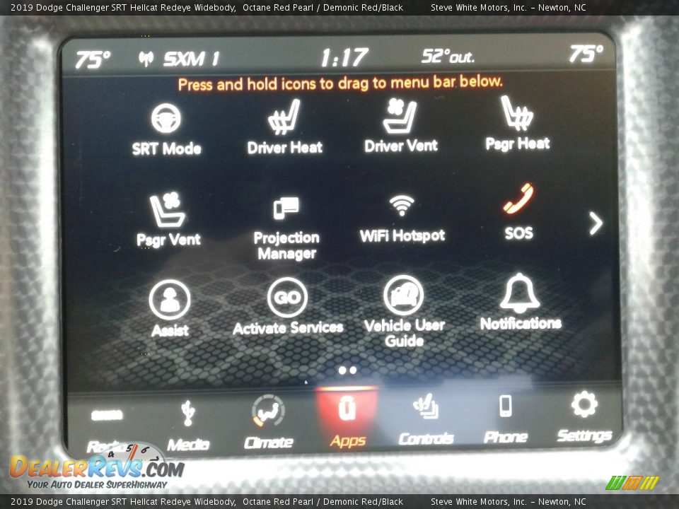 2019 Dodge Challenger SRT Hellcat Redeye Widebody Octane Red Pearl / Demonic Red/Black Photo #25