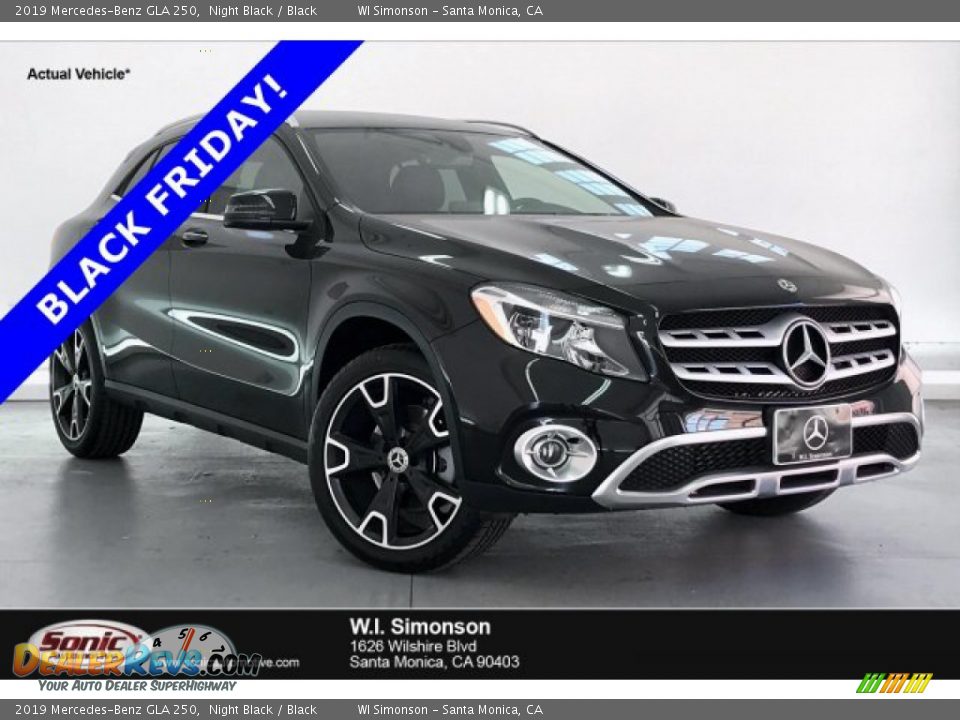 2019 Mercedes-Benz GLA 250 Night Black / Black Photo #1