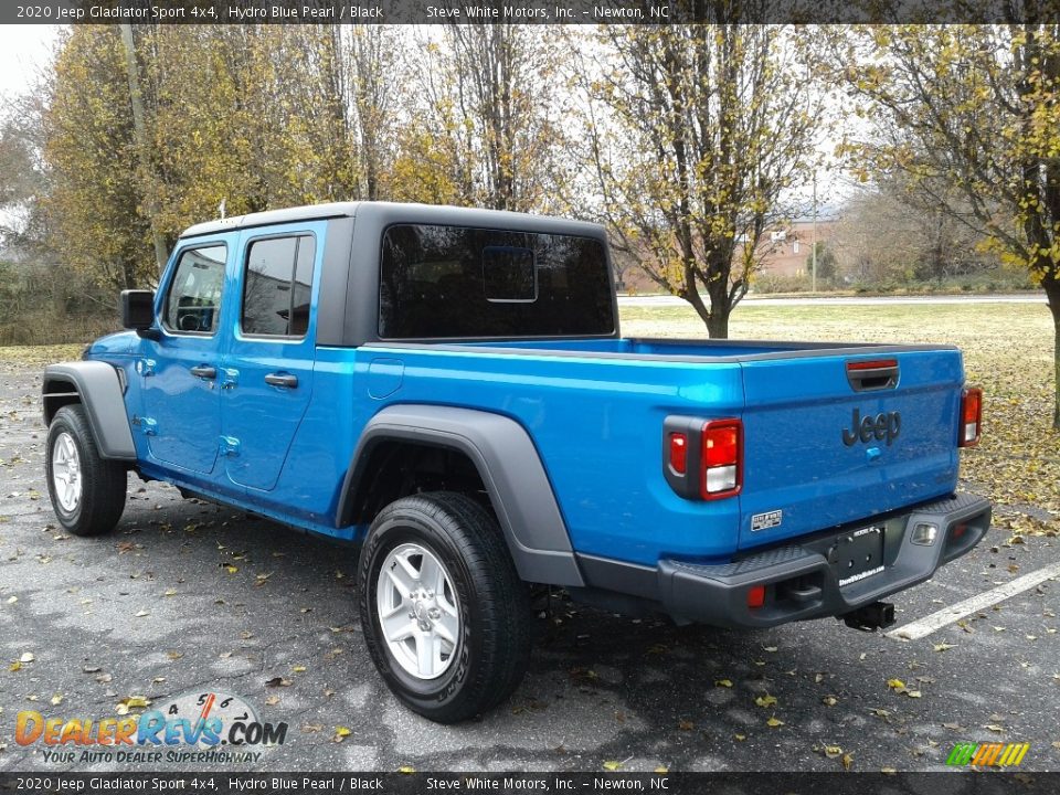 2020 Jeep Gladiator Sport 4x4 Hydro Blue Pearl / Black Photo #8