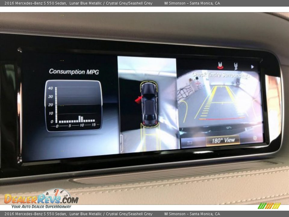 2016 Mercedes-Benz S 550 Sedan Lunar Blue Metallic / Crystal Grey/Seashell Grey Photo #21