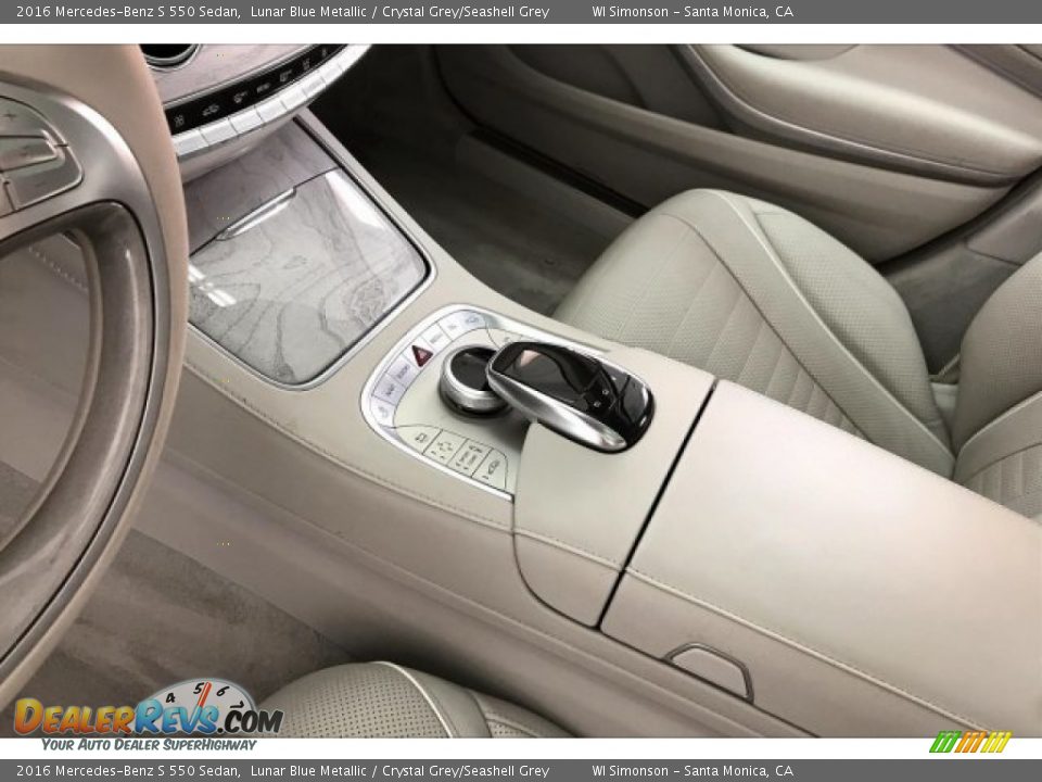 2016 Mercedes-Benz S 550 Sedan Lunar Blue Metallic / Crystal Grey/Seashell Grey Photo #23