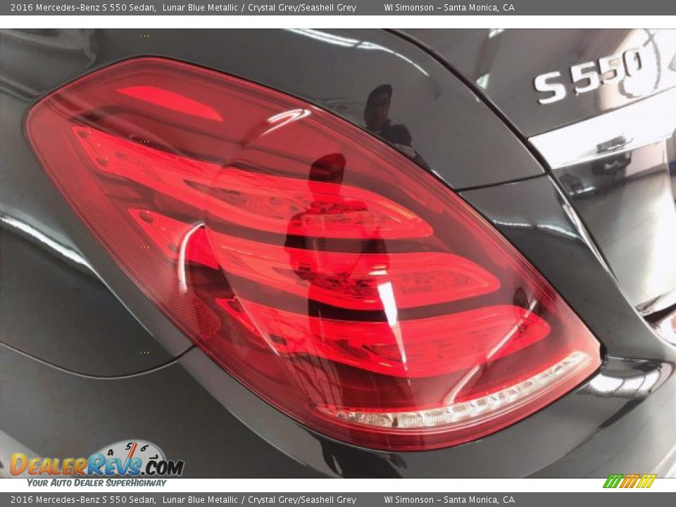 2016 Mercedes-Benz S 550 Sedan Lunar Blue Metallic / Crystal Grey/Seashell Grey Photo #26
