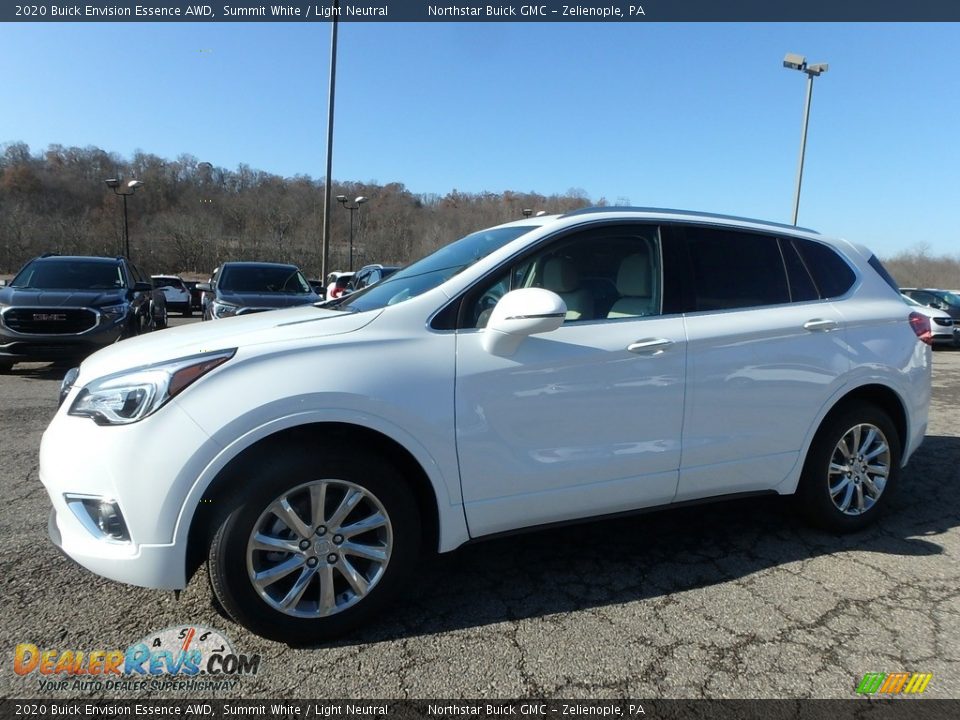 2020 Buick Envision Essence AWD Summit White / Light Neutral Photo #1