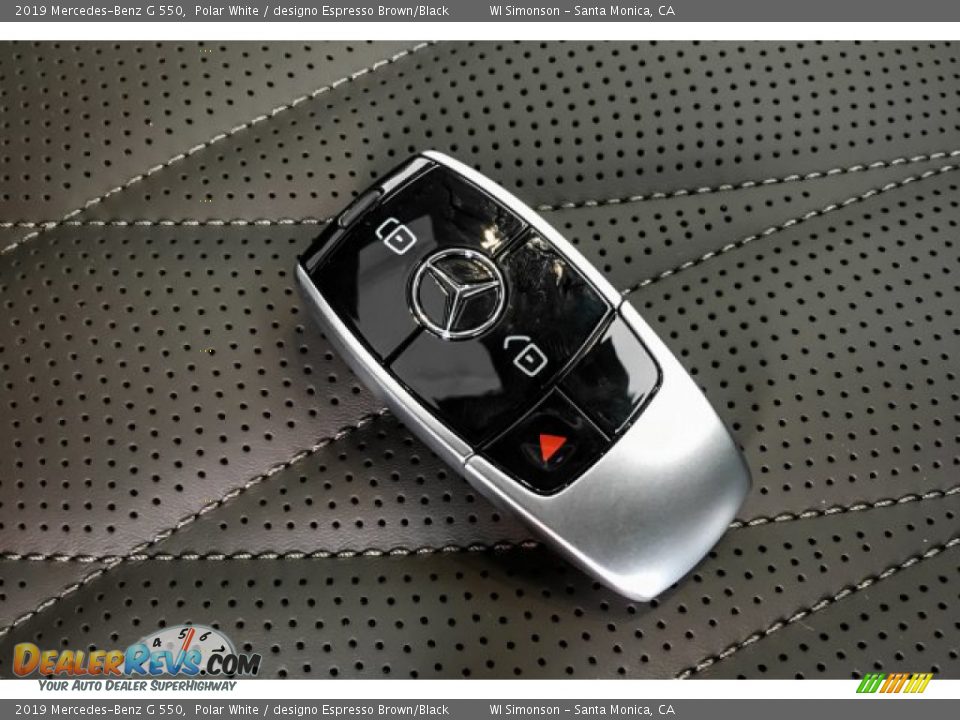 2019 Mercedes-Benz G 550 Polar White / designo Espresso Brown/Black Photo #11